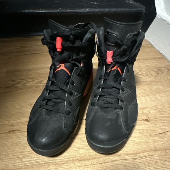 Jordan Air Jordan 6 Retro Infrared Black/Red High Top Sneaker 384664-023 main image 6
